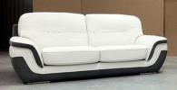 Стилен диван от естествена кожа в бяло